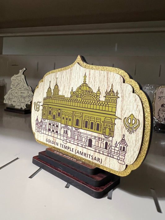 Golden temple for dashboard or home